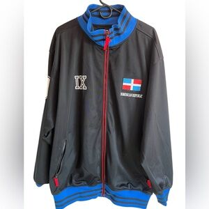 BLACK DOMINICAN REPUBLIC #9  JACKET SIZE  XXL
 Komans Sports